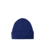 Acne Studios Blå Denim Ull Beanie - Kameo Blue, Unisex