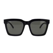 Retrosuperfuture Modernt svarta solglasögon med rektangulär design Bla...