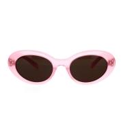 Celine Glamorösa Cat-eye Solglasögon i Opalrosa Pink, Unisex