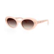 Celine Glamorösa Cat-eye Solglasögon i Pastellrosa Pink, Dam