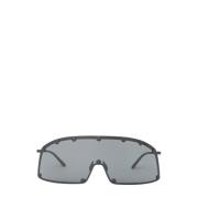 Rick Owens Oversized Skyddande Solglasögon Black, Dam