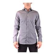 Z Zegna Casual Skjortor i Bomullsblandning Gray, Herr