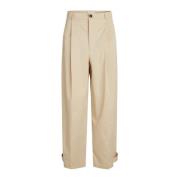 Blanche Wide Trousers Beige, Dam