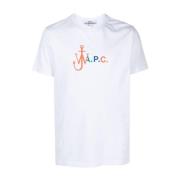 A.p.c. JW Anderson Logo-Print T-Shirt White, Herr