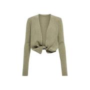 Jacquemus Tvärgående Cardigan med Djup Ringning Green, Dam