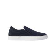 Scarosso Blå Mocka Slip-On Sneakers Blue, Herr