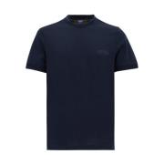 Kiton Revolutionerande Crewneck T-shirts Blue, Herr