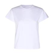 MM6 Maison Margiela Ljus ochaturlig Vit T-Shirt White, Dam