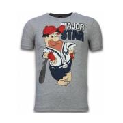 Local Fanatic Major star - Herr t shirt - 51007G Gray, Herr