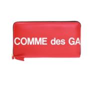 Comme des Garçons Plånbok med logotryck Red, Dam