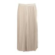 CO Midi Skirts Beige, Dam