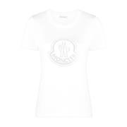 Moncler Stilren SS T-shirt för kvinnor White, Dam