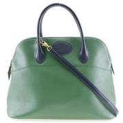 Hermès Vintage Pre-owned Läder axelremsvskor Green, Dam