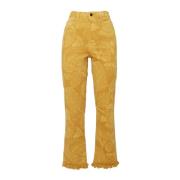 La DoubleJ Stiliga Crop Jeans Yellow, Dam