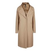 Herno Tidlös Ecowool Trench Coat Brown, Dam