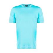 Drumohr Stilig Turkos T-shirt för Män Blue, Herr