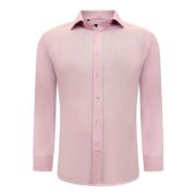 Gentile Bellini Enfärgad Oxford-skjorta för män - Slim Fit - 3029 Pink...