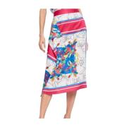 Gaudi Midi Skirts Multicolor, Dam