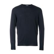 Drumohr Round-neck Knitwear Blue, Herr