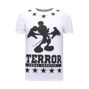 Local Fanatic Herr T Shirt Terror Mouse White, Herr