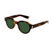 Saint Laurent Stiliga solglasögon för moderna kvinnor Brown, Dam