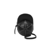 JW Anderson Cap Bag - Läder Axelväskor Black, Dam