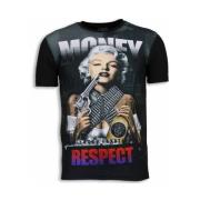 Local Fanatic Marilyn Money Rhinestone - Herr T Shirt - 6172 Black, He...