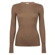 Jane Lushka Stilfull Brun Pullover Brown, Dam