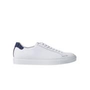 Scarosso Handgjorda Pinstripe Sneakers White, Herr