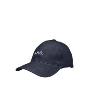 A.p.c. Blå Canvas Charlie Hatt Blue, Herr