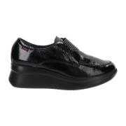 Callaghan Läder Sneakers för Kvinnor med Elastisk Stängning Black, Dam