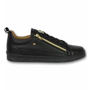 True Rise Eleganta skor för pojkar - Sneaker Bee Black Gold - Cms97 Bl...