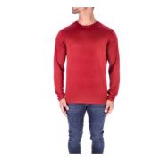 Aspesi Herr Pullover i Ull-Silke Blandning Red, Herr