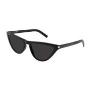 Saint Laurent Eleganta svarta solglasögon för kvinnor Black, Dam