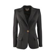 Elisabetta Franchi Blazerjacka Black, Dam