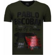 Local Fanatic Pablo Escobar Narcos Rhinestone - Herr T-shirt - 5782G G...