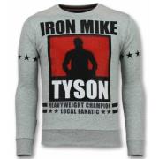 Local Fanatic Mike Tyson Iron Sweater - Tjocktröja Herr - 11-6306G Gra...