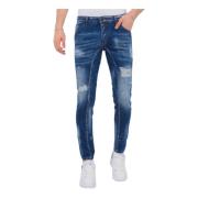 Local Fanatic Destroyed Jeans HerrStonewashed Slim Fit -1083 Blue, Her...