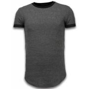 True Rise 3D Long Fit Shirt Zipped - T Shirt Herr - T09183G Gray, Herr
