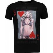 Local Fanatic Hot and Famous Poker Bar - T Shirt Herr - 4782Z Black, H...