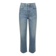 Slvrlake Straight Jeans Blue, Dam