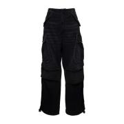 Darkpark Wide Trousers Black, Dam