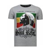 Local Fanatic Soul Rebel Bob Rhinestone - T Shirt Herr - 5778G Gray, H...