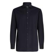 Boggi Milano Slim Fit Bomullsjersey Polotröja Blue, Herr