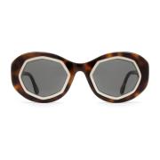 Marni Stiliga solglasögon för kvinnor Brown, Dam