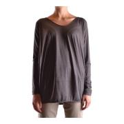 Aspesi Ledig Oversized Lila Blus Gray, Dam