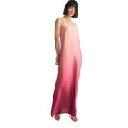 Liu Jo Sidenlångklänning Pink, Dam