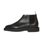 Thom Browne Svarta Mid Top Chelsea Stövlar Black, Herr