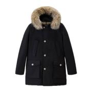 Woolrich Arktisk Avtagbar Päls Parka Black, Herr