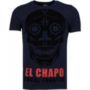 Local Fanatic El Chapo Flockprint - T Shirt Herr - 5084N Blue, Herr